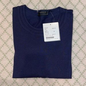 Orly 3/4 Sleeve Tee Navy Blue